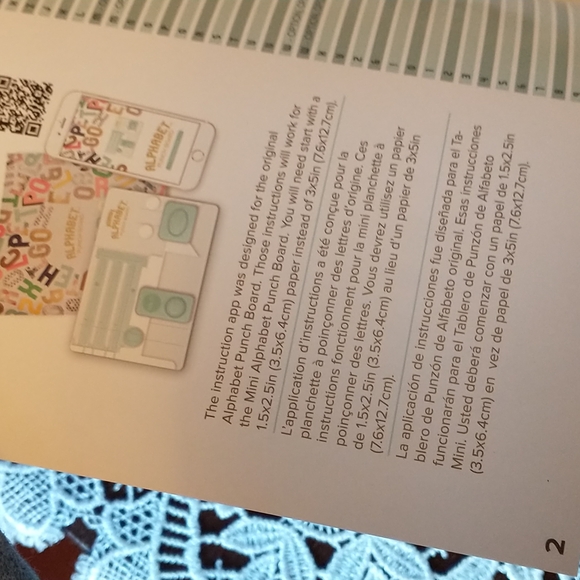 NIB Mini Alphabet Punchboard - We R Memory Keepers - Picture 6 of 7